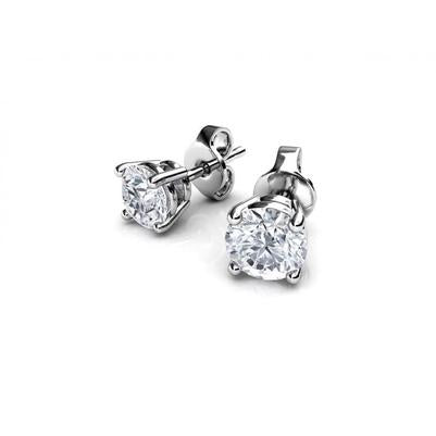 4.40 Carats Boucles D'oreilles Diamants Femme Or Blanc 14K - HarryChadEnt.FR