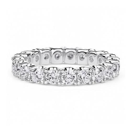 Alliance 2 Carats Diamant Taille Ronde Or Blanc 14K - HarryChadEnt.FR