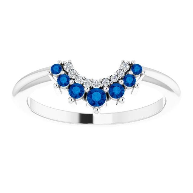 Alliance Diamant 1 Carat Saphirs Bleus - HarryChadEnt.FR
