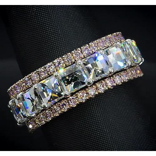 alliance eternity 9.20 carats bicolore bijoux femme