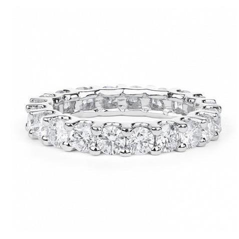 Alliance pour femmes avec diamants ronds étincelants de 3 ct - HarryChadEnt.FR