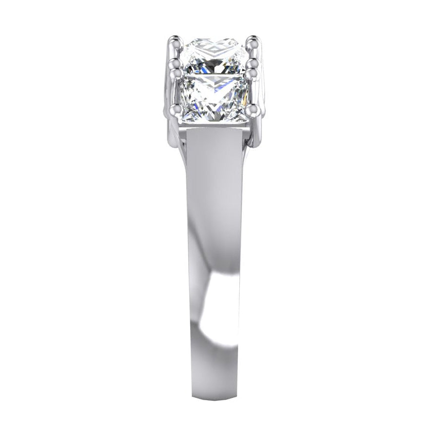 Jonc Cinq Pierres Demi Eternité Princesse Diamant 3 Carats - HarryChadEnt.FR