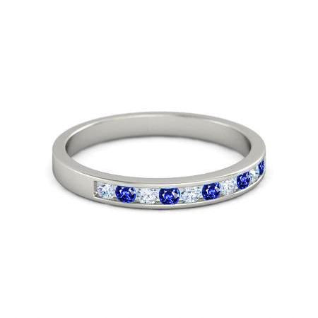 Anniversaire Diamant Bande 1 Carat Ceylan Saphir Bijoux - HarryChadEnt.FR