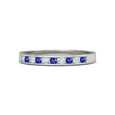 Anniversaire Diamant Bande 1 Carat Ceylan Saphir Bijoux - HarryChadEnt.FR