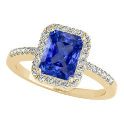 Bague Anniversaire Halo Or Jaune & Diamants Ronds Bijoux 4 Carats