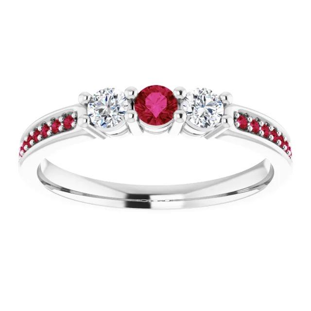 Bague Diamant 1.07 Carats Rubis Birman Femme Bijoux Nouveau - HarryChadEnt.FR