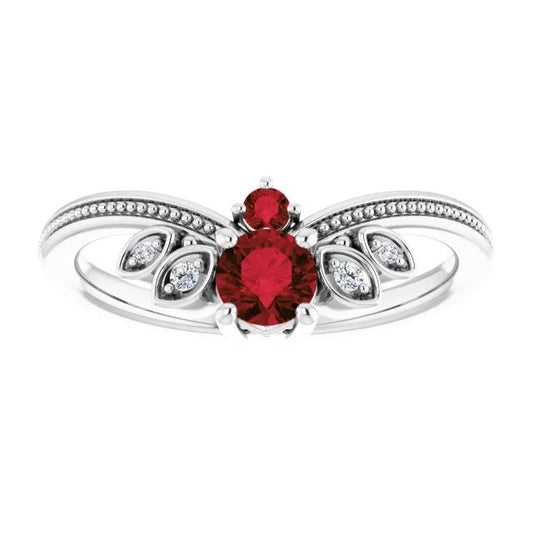 Bague Diamant Style Antique 1 Carat Millgrain Bijoux Gemme - HarryChadEnt.FR