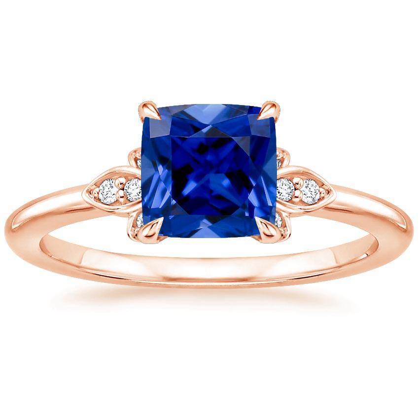 Bague Femme Diamant Pierres Précieuses Avec Coussin Saphir Bleu 2.50 Carats Nouveau - HarryChadEnt.FR