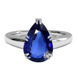 Bague Solitaire Anniversaire Femme Saphir Bleu 3 Carats