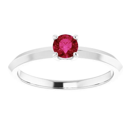 Bague Solitaire Rubis 1.25 Carats 4 Griffes Sertissage Bijoux Neuf - HarryChadEnt.FR