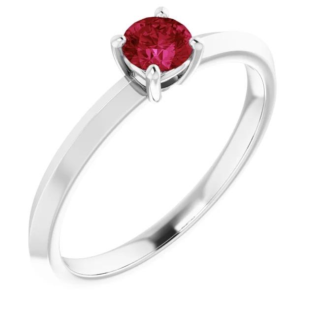 Bague Solitaire Rubis 1.25 Carats 4 Griffes Sertissage Bijoux Neuf - HarryChadEnt.FR