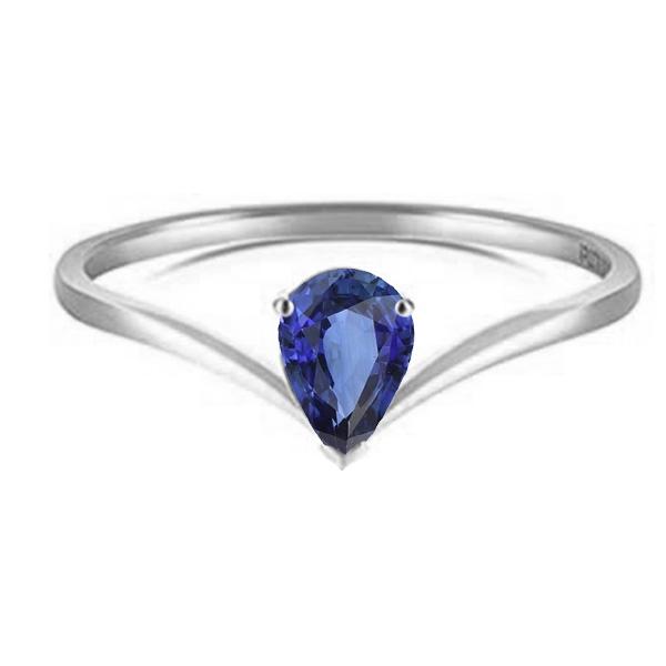 Bague de Fiançailles Solitaire Ceylan Saphir 1.50 Carats Or - HarryChadEnt.FR