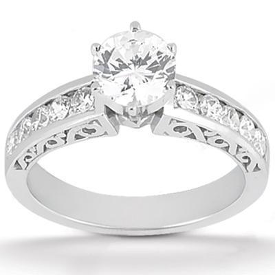 Bague de fiançailles diamant 1.51 carats pour femme avec accents Nouveau - HarryChadEnt.FR
