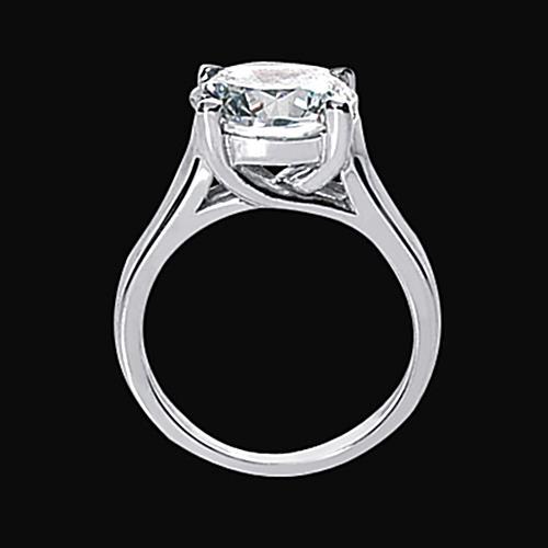 Bague de fiançailles diamant solitaire 1 carat bijoux en or blanc neuf - HarryChadEnt.FR