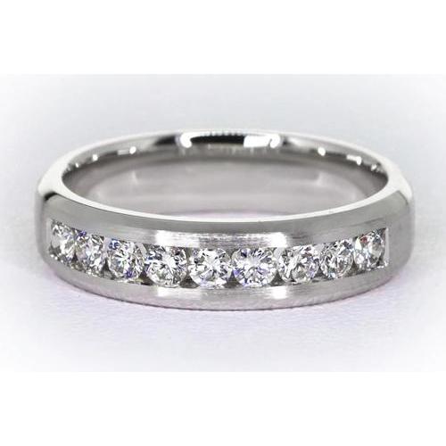 Bague de mariage à chaîne sertie de diamants ronds 1.35 carats de bijoux - HarryChadEnt.FR