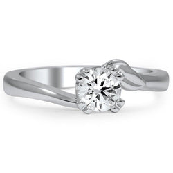 Bague de mariage diamant solitaire étincelant de 1.50 carat