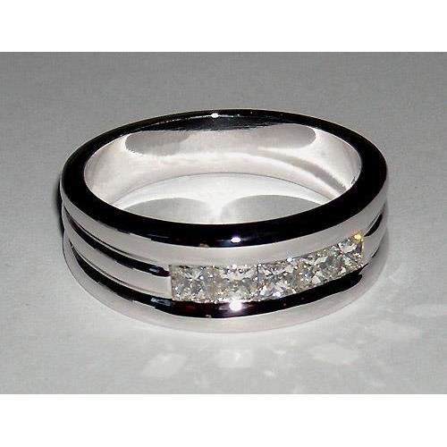 Bague de mariage en diamant pour homme taille princesse de 1.5 ct - HarryChadEnt.FR