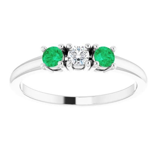 Bague diamant trois pierres 0.60 carats serti 4 griffes bijoux femme - HarryChadEnt.FR