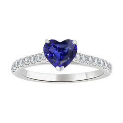 Bague en or et saphir pour femme. serti cathédrale 2.50 carats