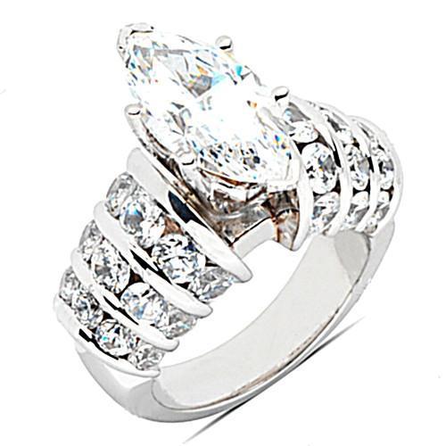 Bague ornée de gros diamants taille marquise 4.75 ct. Femmes Bijoux Nouveau - HarryChadEnt.FR