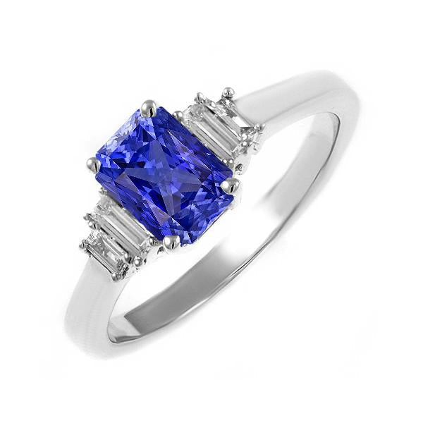 Baguette Diamant Baguette Ceylan Saphir Bijoux 2.50 Carats 4 Broches Ensemble - HarryChadEnt.FR