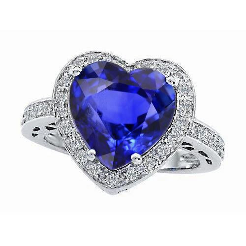 Belle bague diamant saphir bijoux de mariage en or 2.50 carats - HarryChadEnt.FR