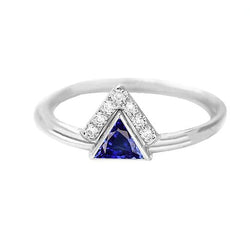 Bijoux en pierres précieuses Bague en saphir de Ceylan de mille milliards de diamants 1 carat