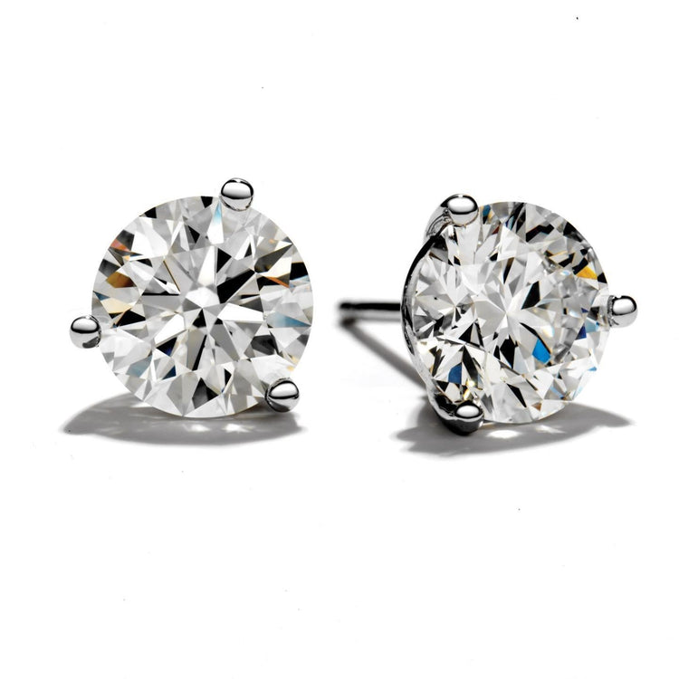 Boucles d'Oreilles Diamant 5 Carats Or Blanc 14K - HarryChadEnt.FR