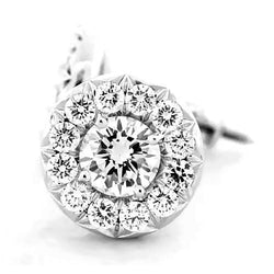 Boucles d'Oreilles Halo Diamant 1.80 Carat