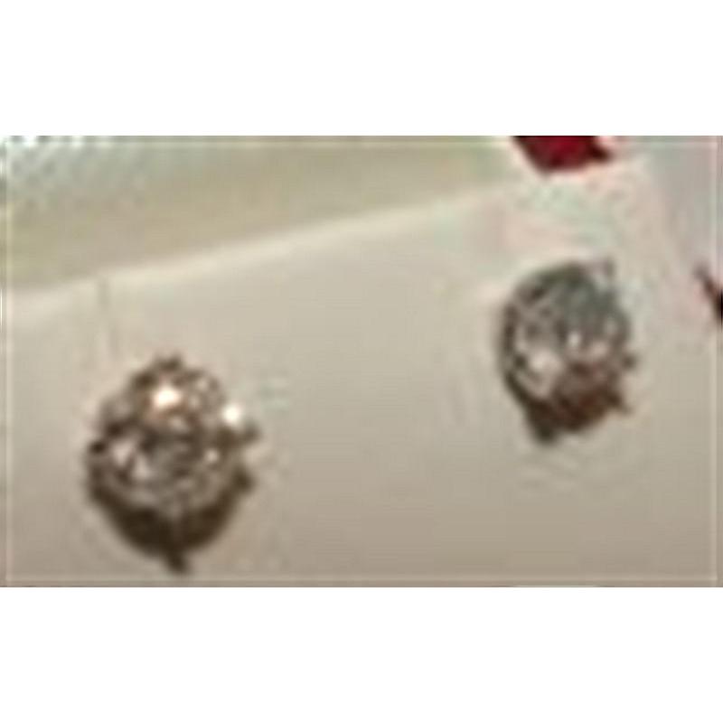 Boucles d'oreilles en or avec diamants ronds de 2.02 cts - HarryChadEnt.FR