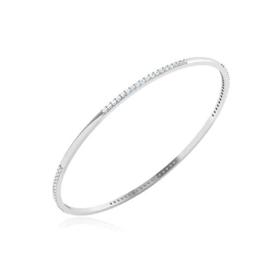 Bracelet Femme Diamants Ronds 5 Carats Or Blanc 14K - HarryChadEnt.FR