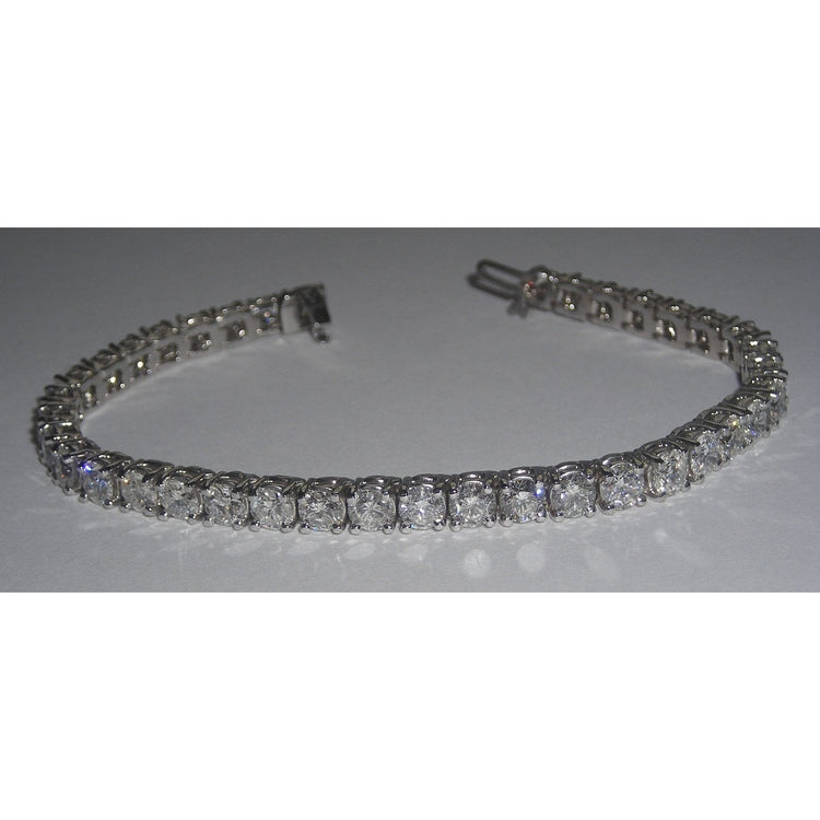 Bracelet Tennis Diamant 10 Carats Vs Bijoux Bracelet Or Blanc - HarryChadEnt.FR