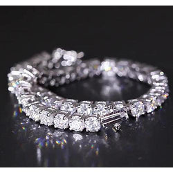 Bracelet Tennis Pour Femme à 12,50 Carats De Diamants Bijoux En Or Blanc F Vs1