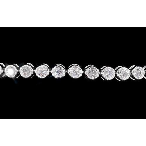 Bracelet Tennis Diamant 6 Carats Lunette Sertie Bijoux F Vs1 - HarryChadEnt.FR