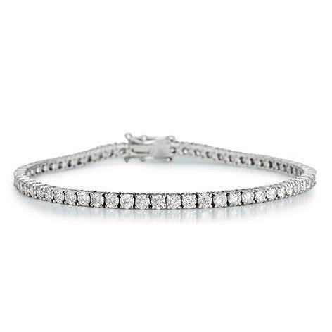 Bracelet Tennis Femme 6.60 Carats Diamants Taille Ronde Or Blanc 14K - HarryChadEnt.FR