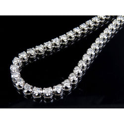 Collier Tennis Diamant Or Blanc 13 Carats Joaillerie Fine