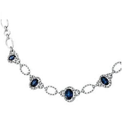 Collier Véritable Saphir De Ceylan Et Diamant 12.25 Carats Neuf