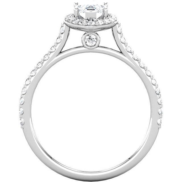 Diamants Marquise & Ronds Brillants 2.51 Ct. Bague de fiançailles Halo WG - HarryChadEnt.FR