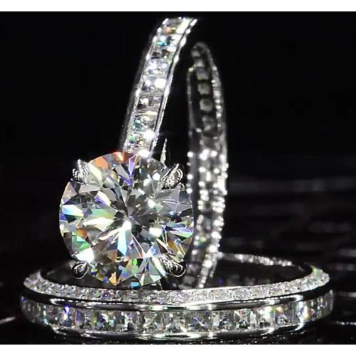Ensemble de bagues de fiançailles diamant 6 carats bijoux dames neuf - HarryChadEnt.FR