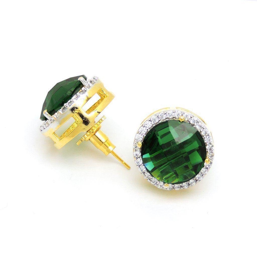 Goujon Tourmaline Diamant Boucle D'oreille Femme Or Gemme Bijoux 9.56 Ct - HarryChadEnt.FR