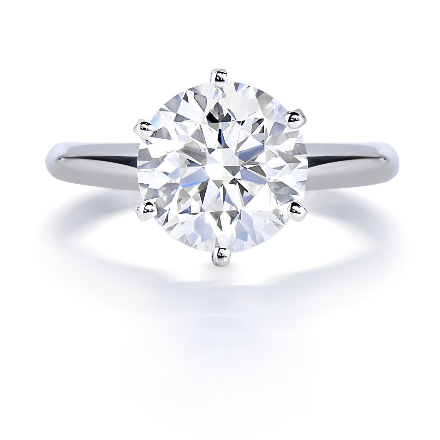 Solitaire 1.50 Carat Femme Bague De Mariage Diamant Or Blanc 14K - HarryChadEnt.FR