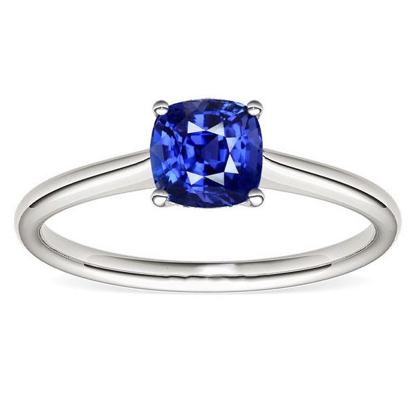 Solitaire Pierres Précieuses Bijoux Coussin Ceylan Bague Saphir 1.50 Carats - HarryChadEnt.FR